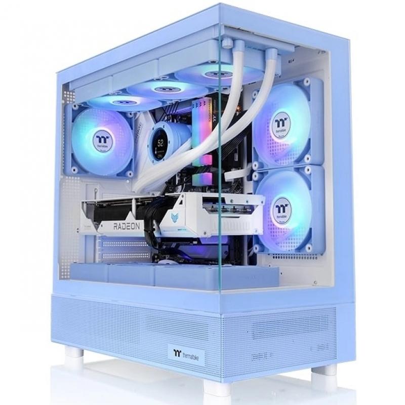 ������ ATX Thermaltake View 270 TG ARGB Hydrangea, Midi-Tower, ��� ��,  ������� [ca-1y7-00mfwn-00]