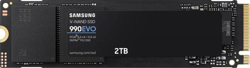 SSD  Samsung 990 EVO 2, M.2 2280, PCIe 4.0 x4,  NVMe,  M.2 [MZ-V9E2T0BW]