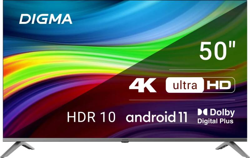  Digma DM-LED50UBB41, 4K Ultra HD, -, Android