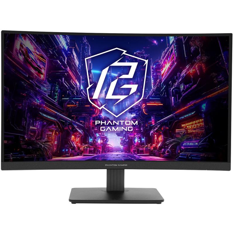  27'' ASRock Phantom Gaming PG27QRT1B Black (VA, 180Hz, 2560x1440, 2xHDMI+DP, 1 ms, 178/178, 300 cd/m, HDR400) [PG27QRT1B]