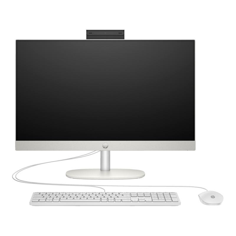 HP All-in-One 24-cr0252nh 23.8'', Intel Core i5 1335U (1.4Ghz)/16Gb/512Gb SSD/Intel Iris X/(1920x1080 IPS)/Starry White/DOS + Eng kbd,  mouse [A0CQ4EA]