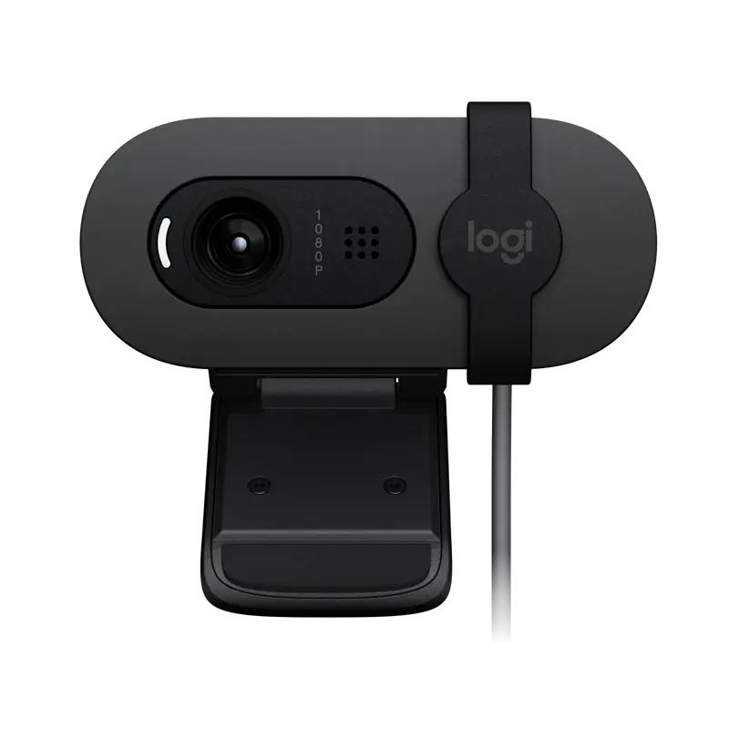 - Logitech Brio 105 Full HD 1080p Webcam - GRAPHITE - USB [960-001592]