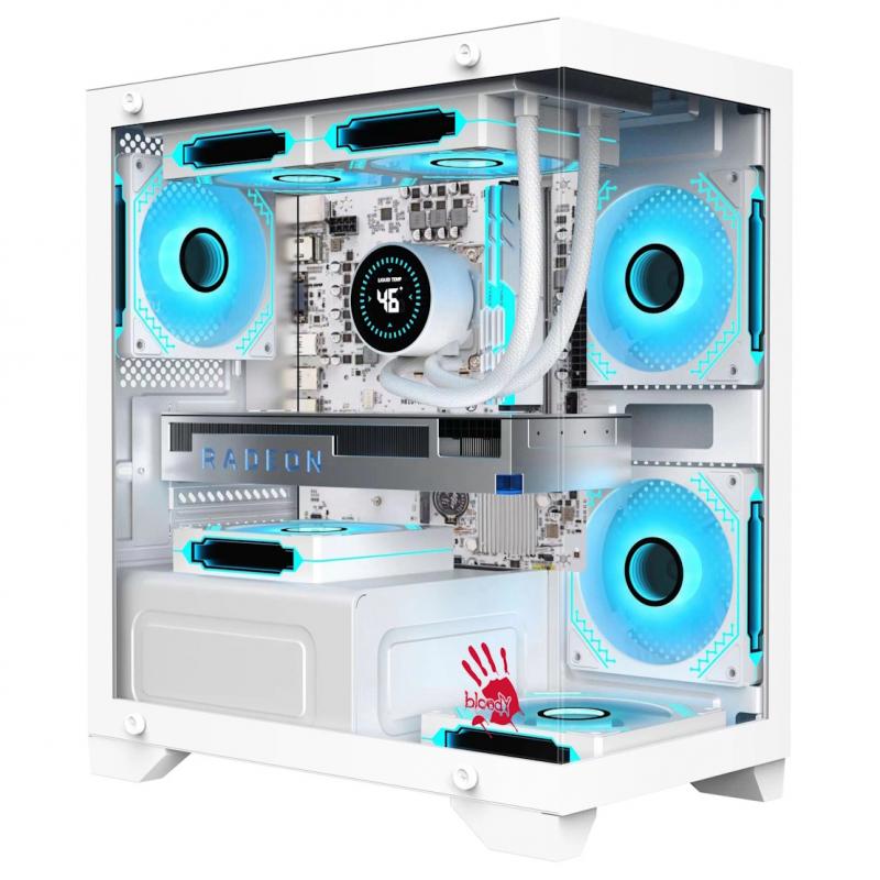 ������ mATX BLOODY BD-CC103, Mini-Tower, ��� ��,  ����� [bd-cc103-wh]