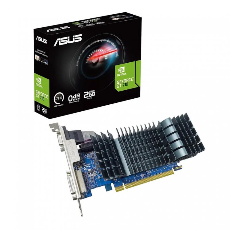 ���������� ASUS GT710 EVO 2GB GDDR5 64bit VGA DVI HDMI PASSIVE RTL [GT710-SL-2GD5-BRK-EVO] [90YV0ALA-M0NA00]