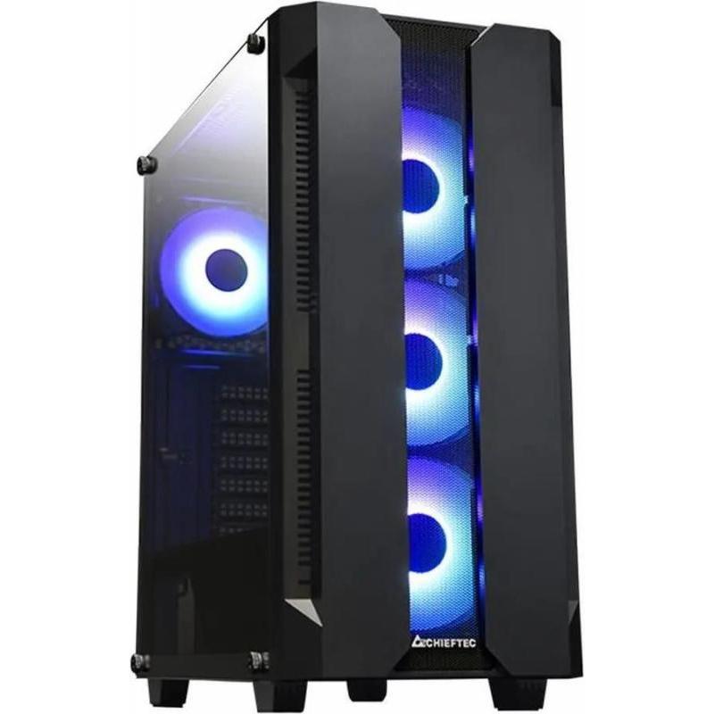 ������ ATX CHIEFTEC Hunter, Midi-Tower, ��� ��,  ������ [gs-01b-op]