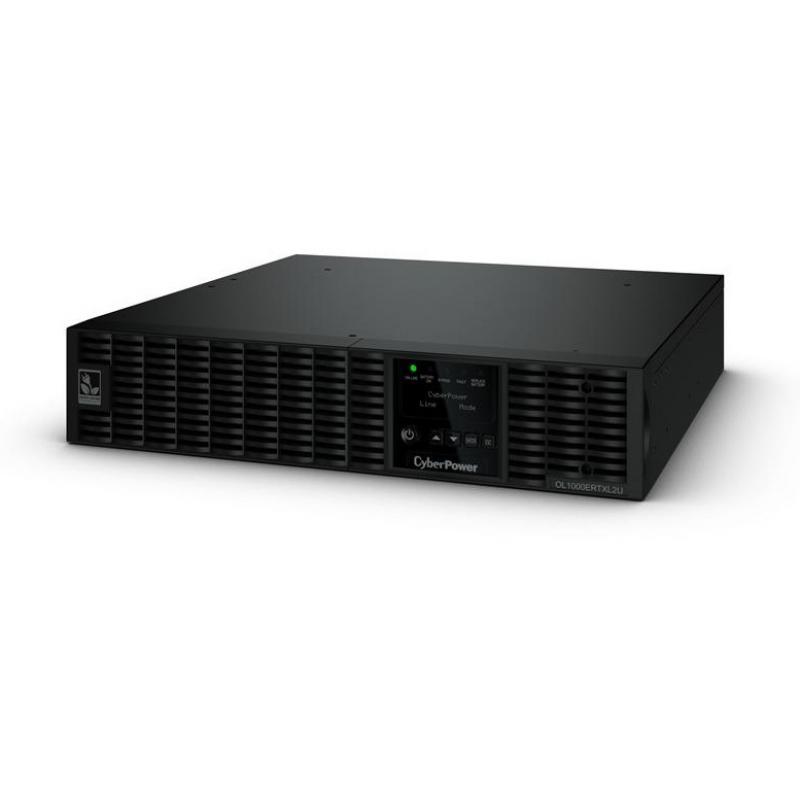 ��� CyberPower OL1000ERTXL2U, Rackmount, Online, 1000VA/900W, 8 IEC-320 �13 �������, USB&Serial, RJ11/RJ45, SNMPslot, LCD �������, Black, 0.5�0.6�0.2�., 21.7��. [OL1000ERTXL2U]