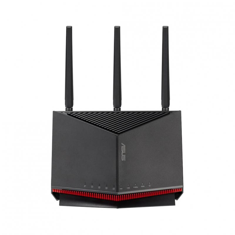 ������ ASUS RT-BE86U,  Wi-Fi 7,  2.4/5���, 3 LAN,  2 WAN/LAN, 1xUSB, ������ [90IG08W0-MO9A0V]