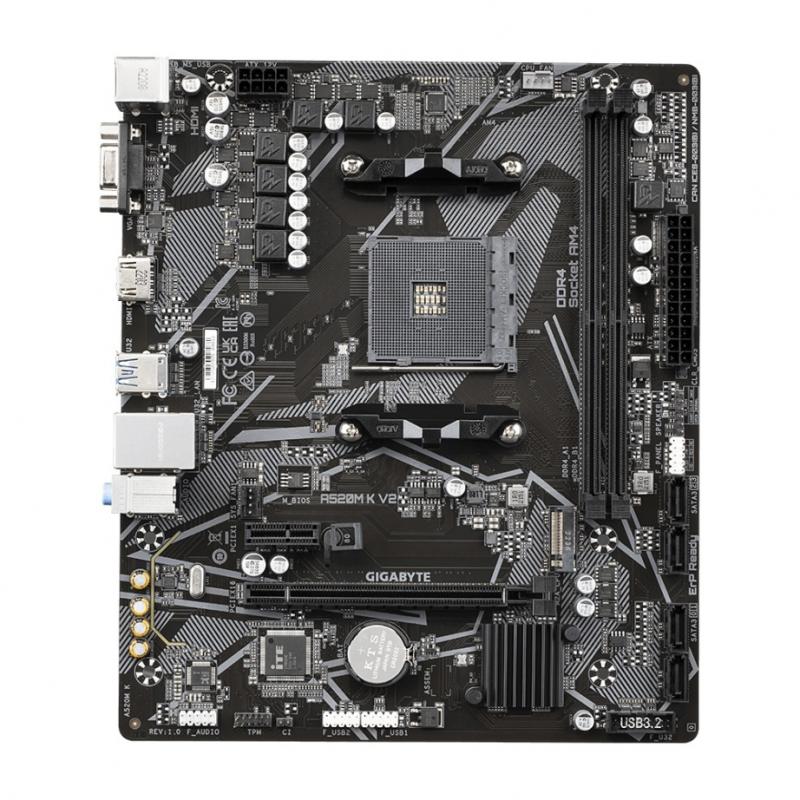 ����������� ����� GIGABYTE AMD A520 SAM4 MATX A520M K V2 1.1 GIGABYTE [A520M K V2 1.1]