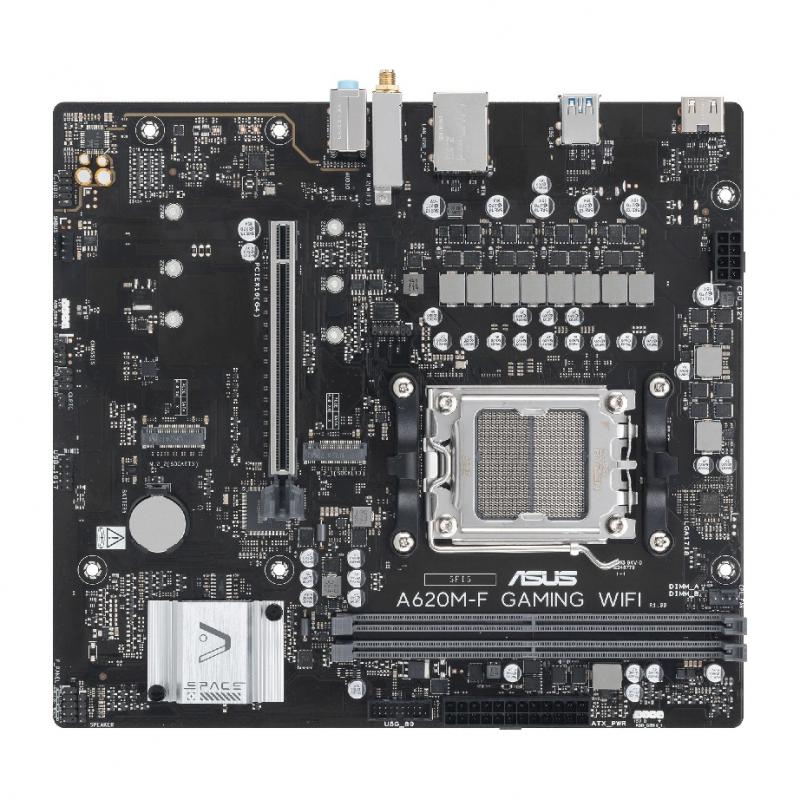 ����������� ����� ASUS A620M-F GAMING WIFI, SocketAM5, AMD A620, mATX, Ret [A620M-F GAMING WIFI]