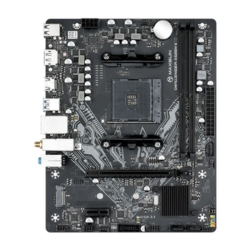 ����������� ����� MAXSUN MS-Challenger A520M-K WIFI (Socket AM4, mATX, 4*DDR4(64Gb), DP/HDMI,  3*SATA3, 1*M.2, 1*PCIEx16/1*PCIEx1, 4*USB2.0, 2*USB 3.0, LAN 1*1G, Bluetooth,  Wi-Fi 802.11ac, RTL) [MS-Challenger A520M-K WIFI]