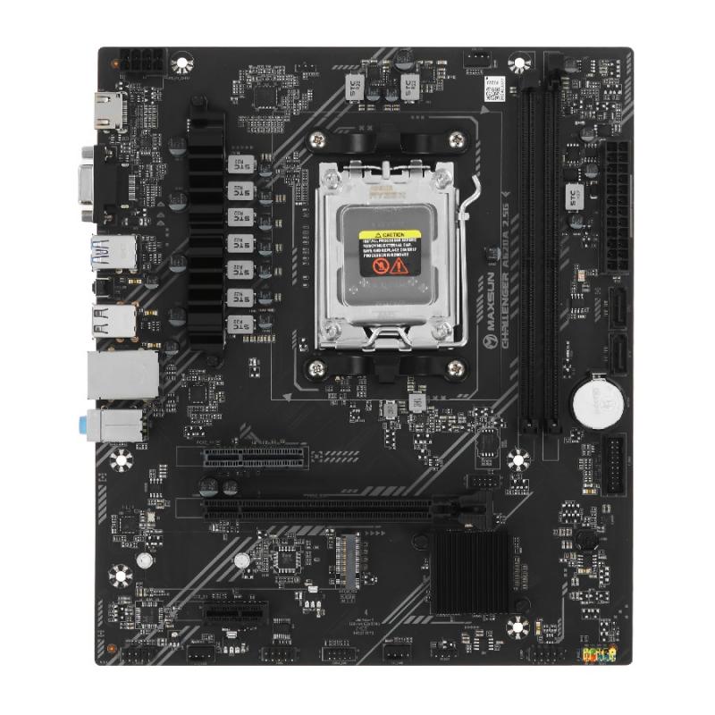 ����������� ����� MAXSUN MS-Challenger A620A 2.5G (Socket AM5, mATX, 2*DDR5, VGA/HDMI, 2*SATA3, 1*M.2, 1*PCIEx16/1*PCIEx4/1*PCIEx1, 2*USB2.0, 4*USB 3.2 Gen1, LAN 1*2.5G,  RTL) [MS-Challenger A620A 2.5G]