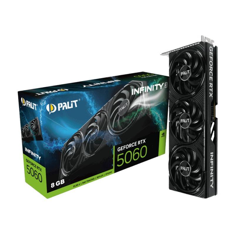 ���������� Palit NVIDIA  GeForce RTX 5060 PA-RTX5060 INFINITY 3 8�� GDDR7, Ret [NE75060019P1-GB2063S]
