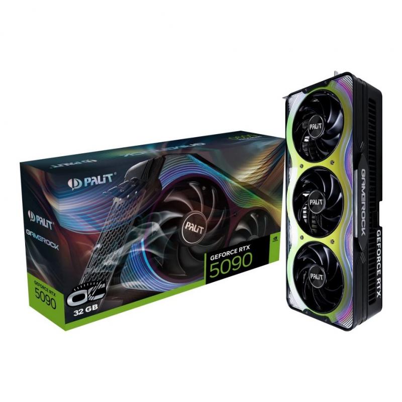 ���������� Palit NVIDIA  GeForce RTX 5090 PA-RTX5090 GAMEROCK OC 32�� GameRock, GDDR7, OC,  Ret [NE75090S19R5-GB2020G]