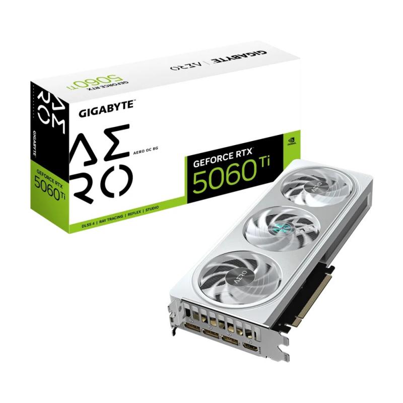 ���������� Gigabyte GeForce RTX 5060 Ti AERO OC 8G, GDDR7, OC, Ret [GV-N506TAERO OC-8GD]