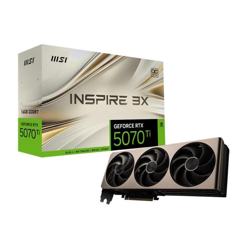 ���������� MSI GeForce RTX 5070 Ti 16G INSPIRE 3X OC [RTX 5070 Ti 16G INSPIRE 3X OC]