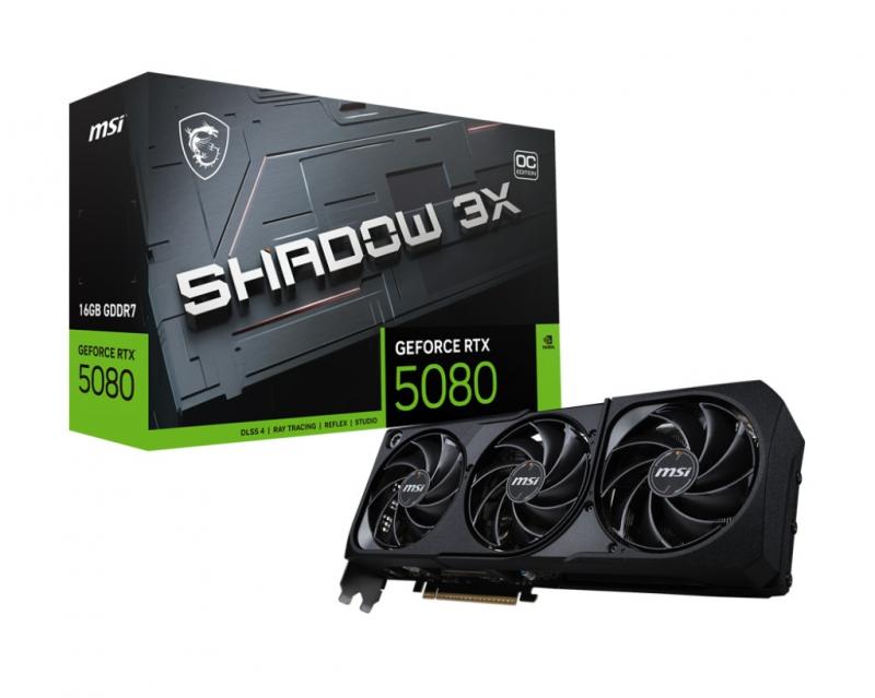  MSI GeForce RTX 5080 16G SHADOW 3X OC [RTX 5080 16G SHADOW 3X OC]