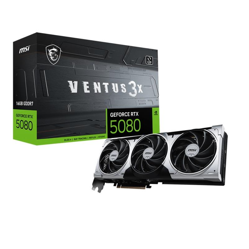  MSI GeForce RTX 5080 16G VENTUS 3X PLUS [RTX 5080 16G VENTUS 3X PLUS]