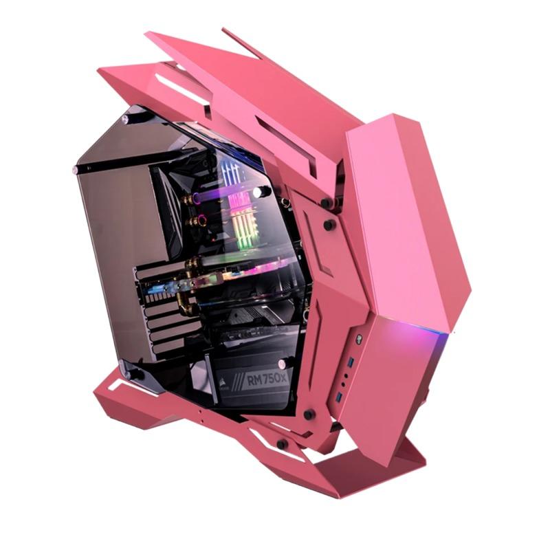 ������ JONSBO MOD-3, Full-Tower, TG, no fans, 2xUSB-A 3.0, EATX, ATX, mATX, mITX Pink [MOD-3 Pink]