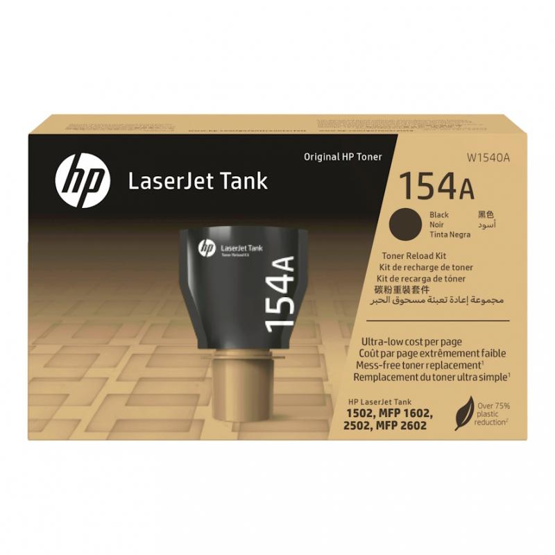 HP 154A Black LaserJet Tank Toner Reload Kit [W1540A]