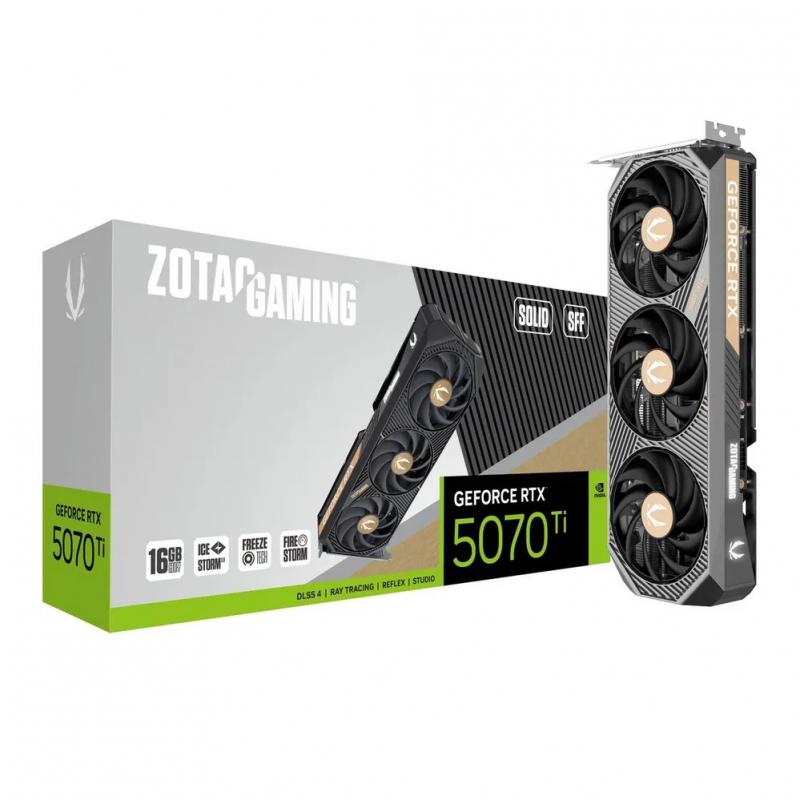 ���������� Zotac NVIDIA  GeForce RTX 5070TI RTX 5070TI SOLID SFF 16�� Solid, GDDR7, Ret  [ZT-B50710D3-10P]