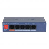 DAHUA DH-CS4005-4ET1GT-60 4-�������� ���������� PoE ���������� � �������� ��������� ����������, 4xRJ45 100Mb, 1xRJ45 1Gb uplink, �������� 60�� [DH-CS4005-4ET1GT-60]