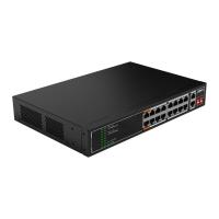 DAHUA DH-SF1018LP 18-�������� ������������� ���������� � ���, 16xRJ45 100Mb PoE, 2xRJ45 1Gb, �������� 135��, ���������� 7.2 ����/�, MAC-������� 8�, ������ [DH-SF1018LP]
