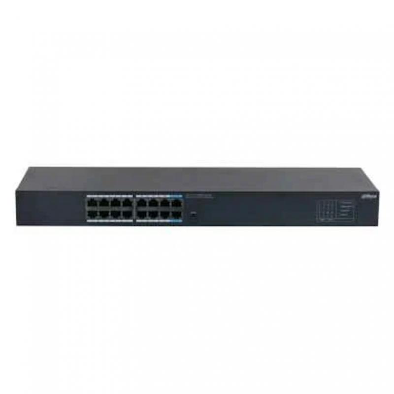 DAHUA DH-SG1016 16-�������� ���������� ������������� ����������, 16xRJ45 1Gb, ���������� 32 ����/�, MAC-������� 8�, ������ [DH-SG1016]