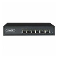 Osnovo SW-20600(80W) PoE ���������� Fast Ethernet �� 6 RJ45 ������. [OSN-13231]