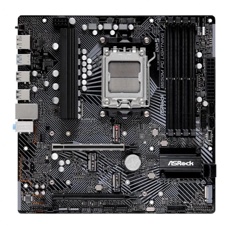 ����������� ����� ASRock B650M PG Lightning, Socket AM5, AMD B650, mATX, Ret [B650M PG LIGHTNING]