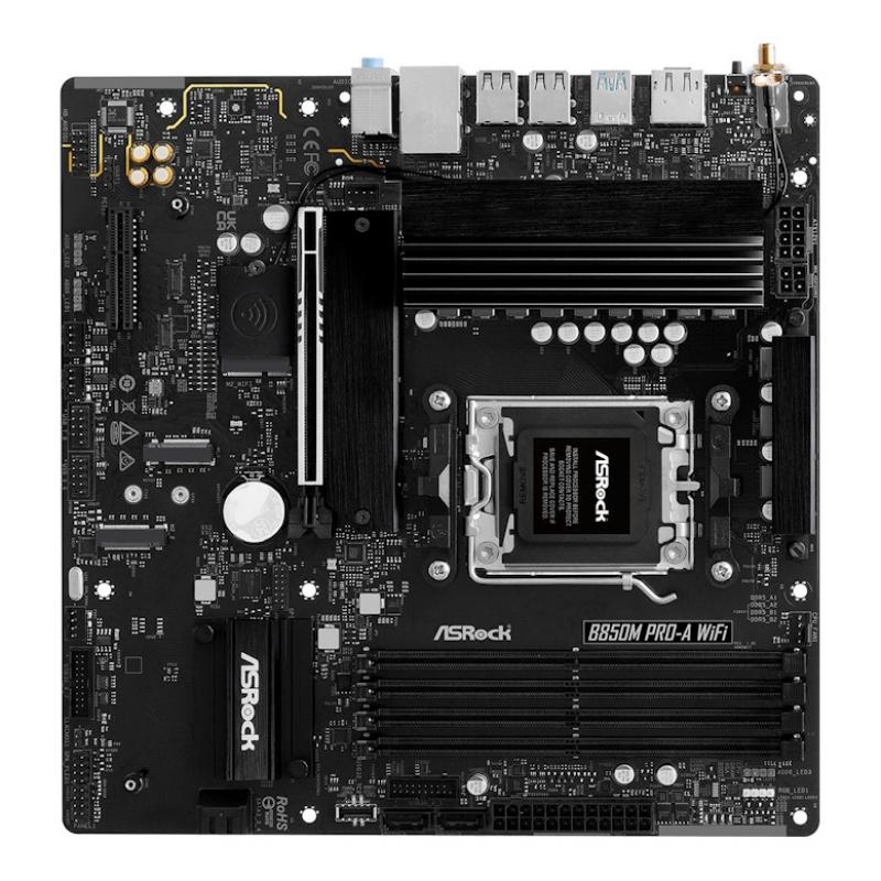 ����������� ����� ASRock B850M PRO-A WIFI, Socket AM5, AMD B850, mATX, Ret [B850M PRO-A WIFI]
