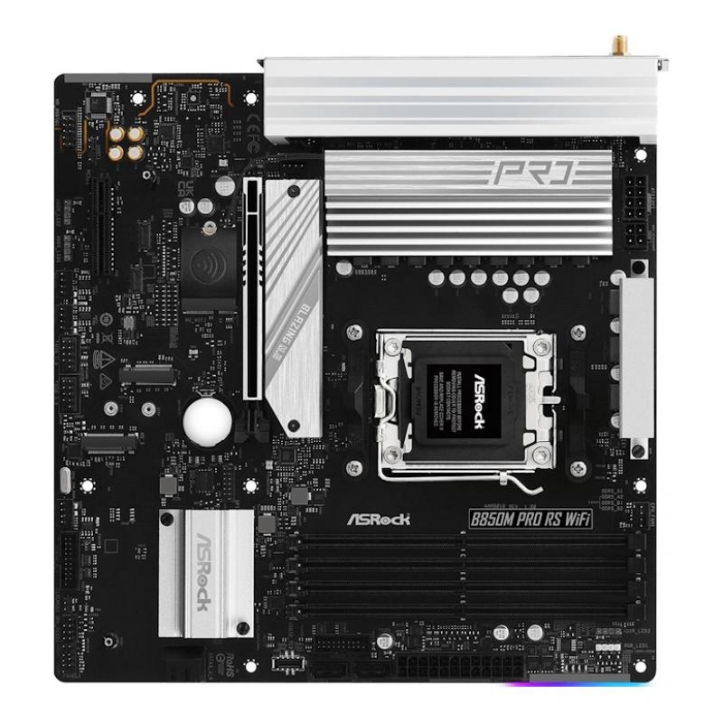 ����������� ����� ASRock B850M PRO RS WIFI, Socket AM5, AMD B850, mATX, Ret [B850M PRO RS WIFI]