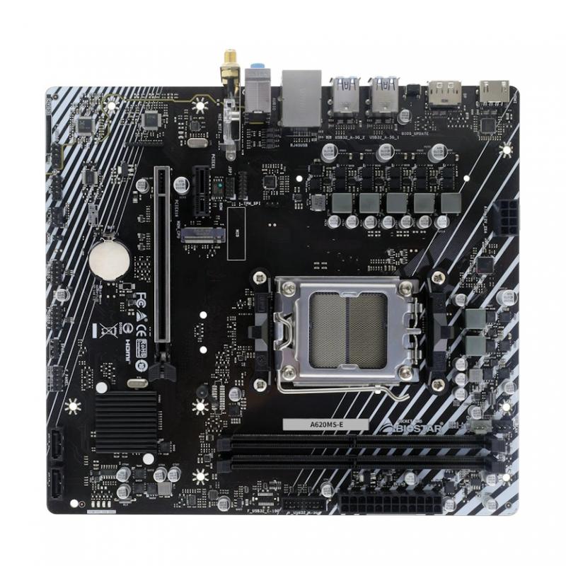 ����������� ����� Biostar A620MS-E, Socket AM5, AMD A620A, mATX, Ret [A620MS-E]