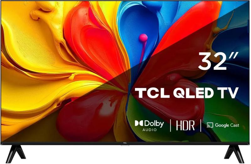 ��������� TCL 32S4K QLED, HD, ������, Google TV