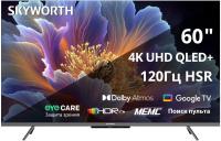 ��������� SKYWORTH 60Q66H QLED+, 4K Ultra HD, ������, Google TV