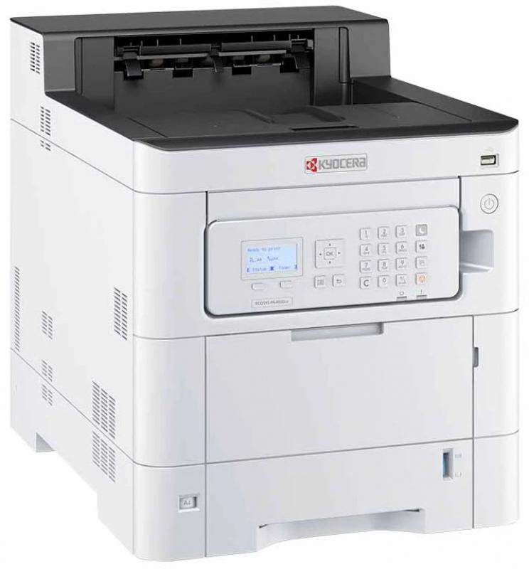 ������� Kyocera ECOSYS PA4500cx [1102Z13NL0], A4, �������, ���. 45 ���/���., 1200 x 1200 DPI, Ethernet, USB