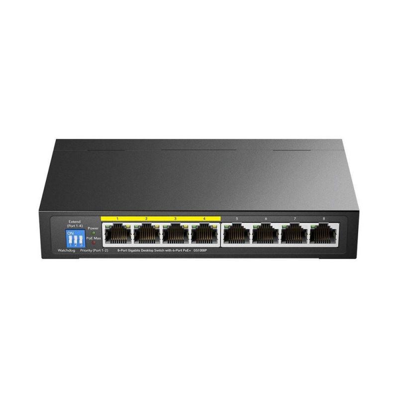 ���������� CUDY  GS1008P  8-Port Gigabit PoE+ Switch 60W  [GS1008P]