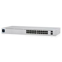 ���������� Ubiquiti UniFi Switch 24 PoE [USW-24-POE] Ubiquiti PoE-���������� � ������, 24� 1G RJ45, 2� SFP, ������� 95 �� [USW-24-POE]