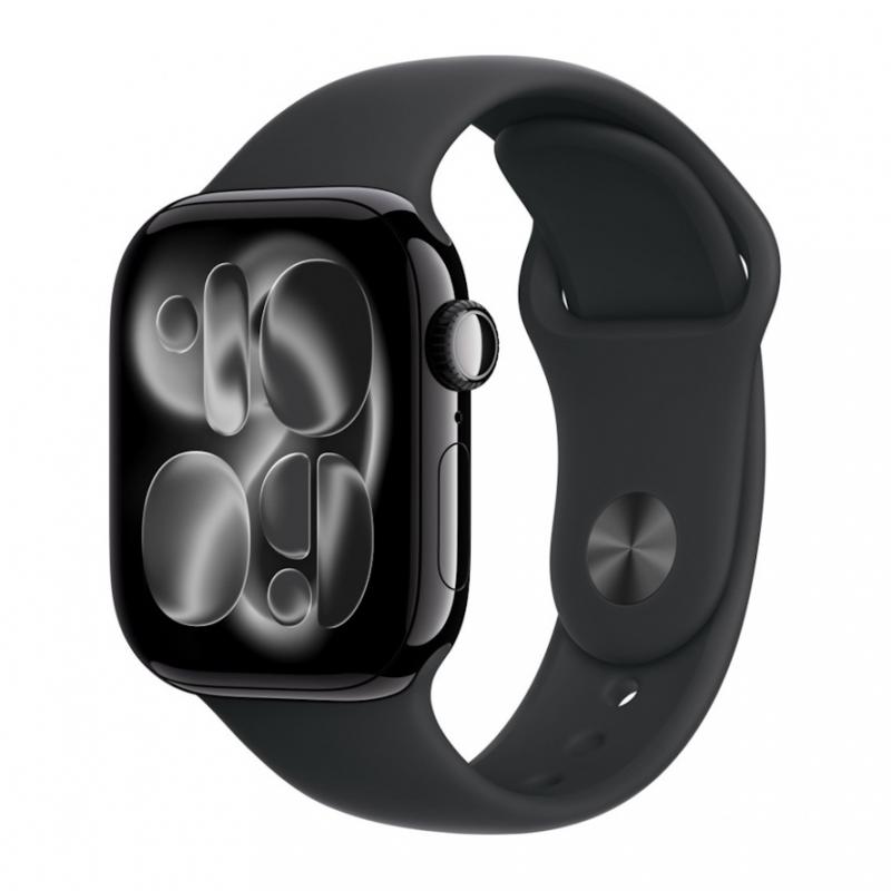 ����� ���� Apple Watch S11 (2025) 42mm (S/M) Jet Black Aluminum Case/Black Sport Band