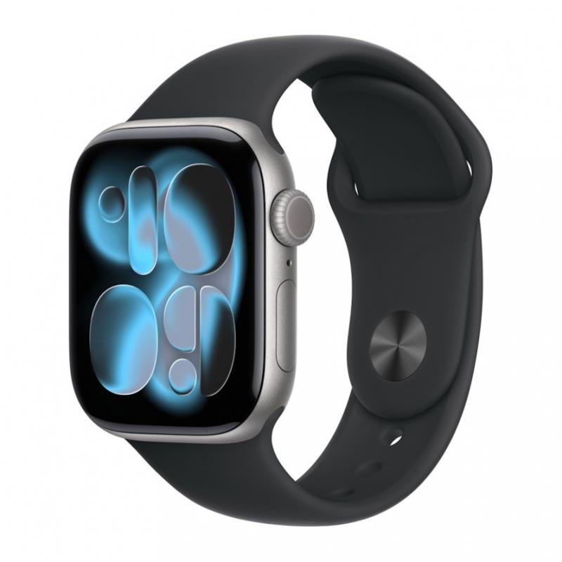 ����� ���� Apple Watch S11 (2025) 42mm (M/L) Space Gray Aluminum Case/Black Sport Band
