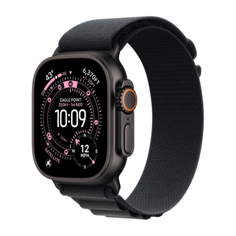 ����� ���� Apple Watch Ultra 3 (2025) 49mm (L) Black Titanium Case/Black Alpine Loop
