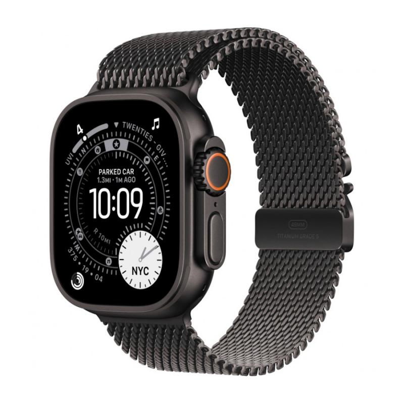 ����� ���� Apple Watch Ultra 3 (2025) 49mm (L) Black Titanium Case/Black Titanium Milanese Loop