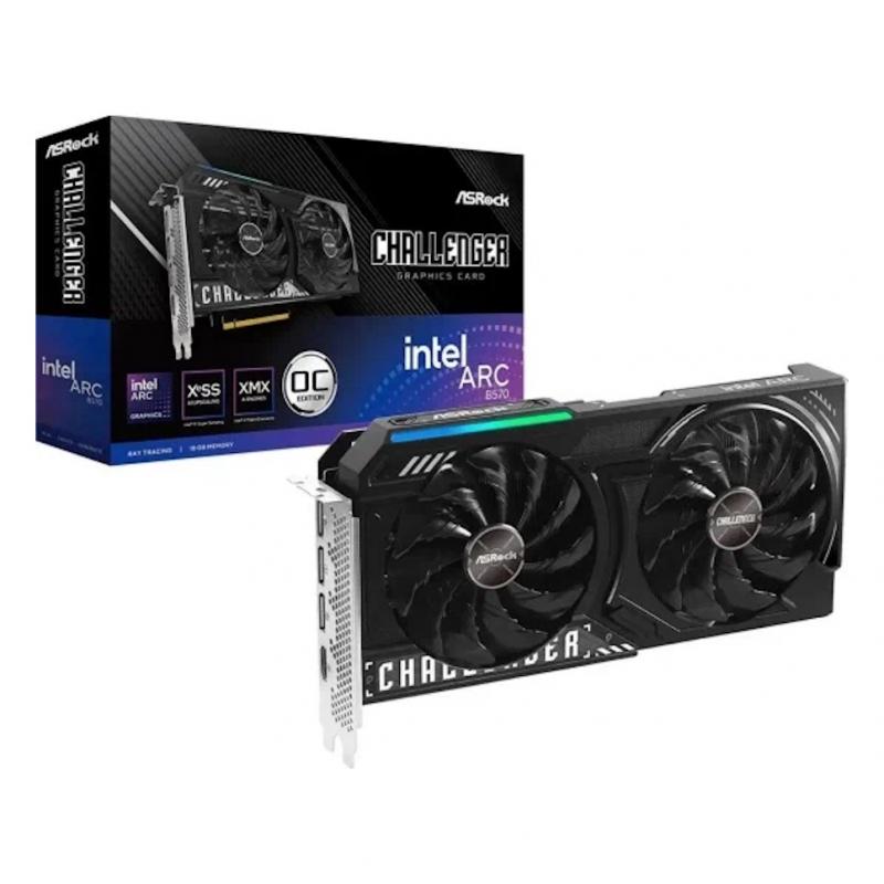 ���������� Asrock B570 CL 10GO PCI-E 4.0 INTEL ARC B570 10Gb 160bit GDDR6 2600/19000 HDMIx1 DPx3 HDCP Ret [B570 CL 10GO]