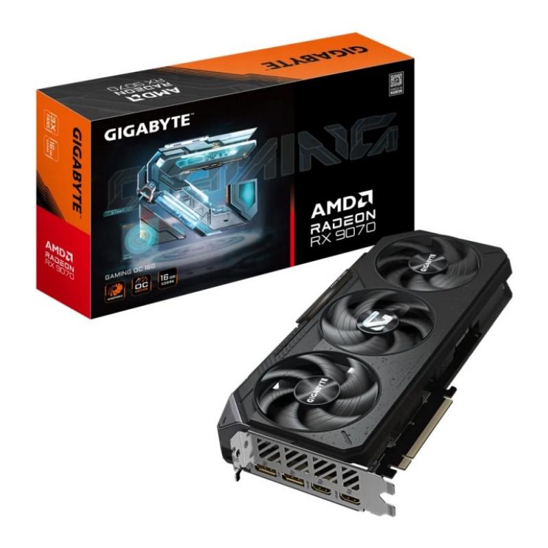 ���������� Gigabyte AMD Radeon RX 9070 16Gb 256bit PCI-E 5.0, GDDR6 2210/20000 HDMIx2 DPx2 HDCP Ret [GV-R9070GAMING-16GD 1.0]