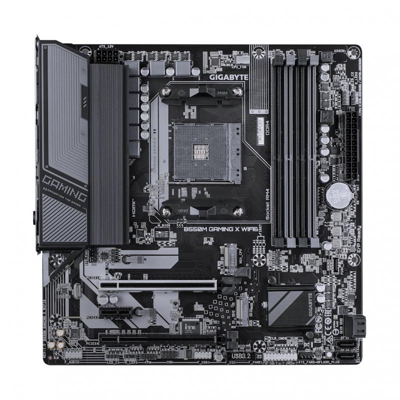 ����������� ����� Gigabyte B550M GAMING X WIFI6, Socket AM4, AMD B550, mATX, Ret [B550M GAMING X WIFI6]