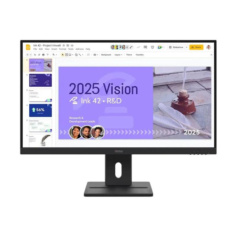 ������� Lenovo 27'' E27q-40, 16:9, IPS, QHD, 4ms, 350cd, 100Hz, HDMI, DP, SPK, HAS [64BDGAS4CB]