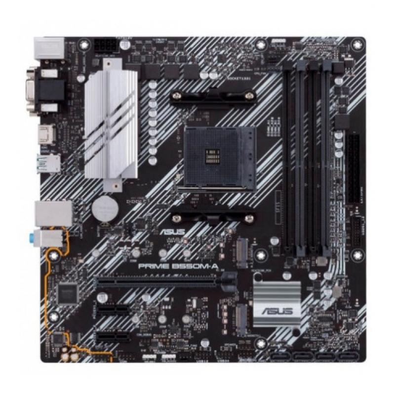 ����������� ����� ASUS PRIME B550M-A, SocketAM4, AMD B550, mATX, Ret [PRIME B550M-A]
