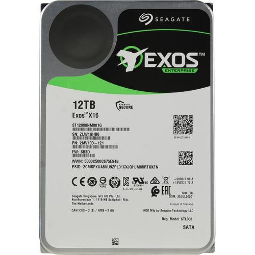   Seagate Exos X16 12 TB (ST12000NM001G)