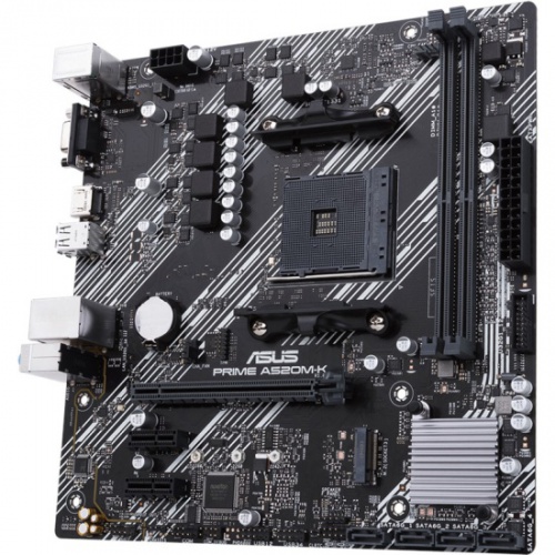   Asus PRIME A520M-K Soc-AM4 AMD A520 2xDDR4 mATX AC`97 8ch(7.1) GbLAN RAID+VGA+HDMI (PRIME A520M-K)