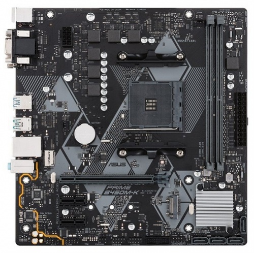   Asus PRIME B450M-K II Soc-AM4 AMD B450 2xDDR4 mATX AC`97 8ch(7.1) GbLAN RAID+VGA+DVI+HDMI (PRIME B450M-K II)