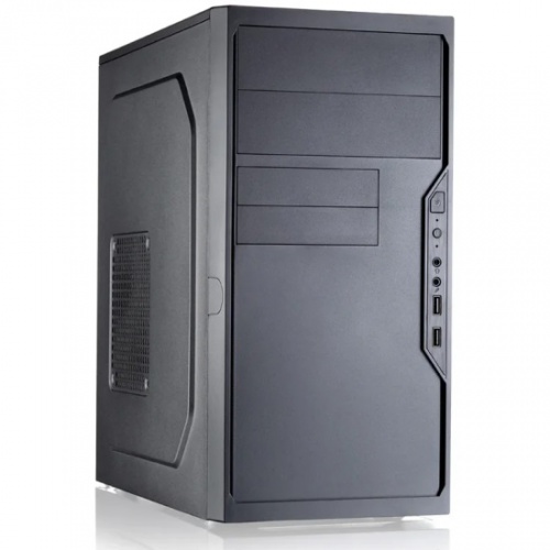  Foxline FL-733 Mini Tower 450W black mATX, 2xUSB2.0, 450W, w/pwr cord, w/o FAN (FL-733-FZ450R)